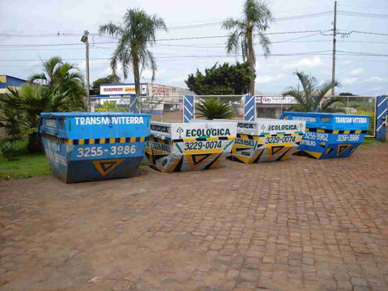 Caçambas para locação e retirada de entulho